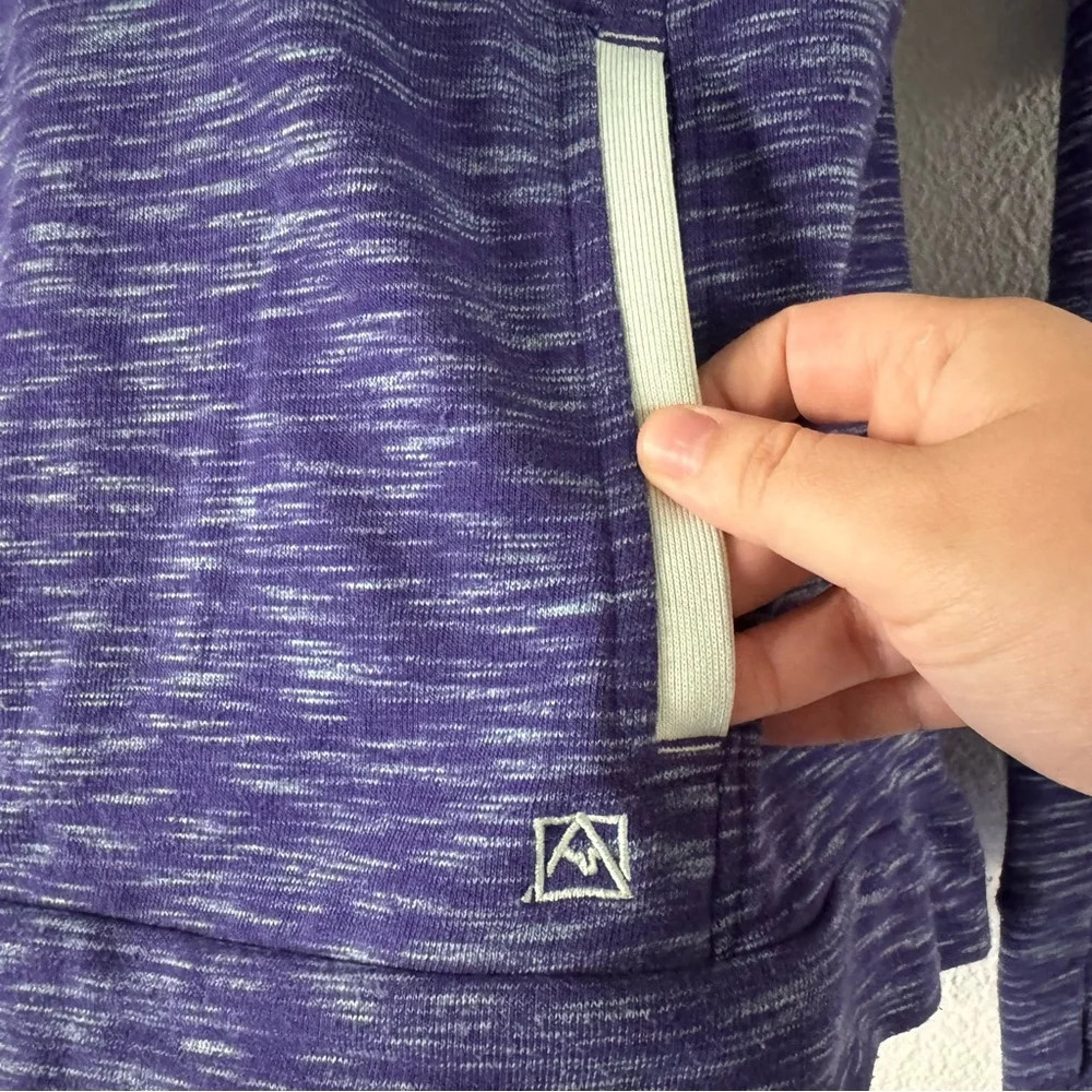 Avalanche Loma Snap Pullover Sweater Small Purple Aster Bay Quarter Snap Cozy - Picture 8 of 15